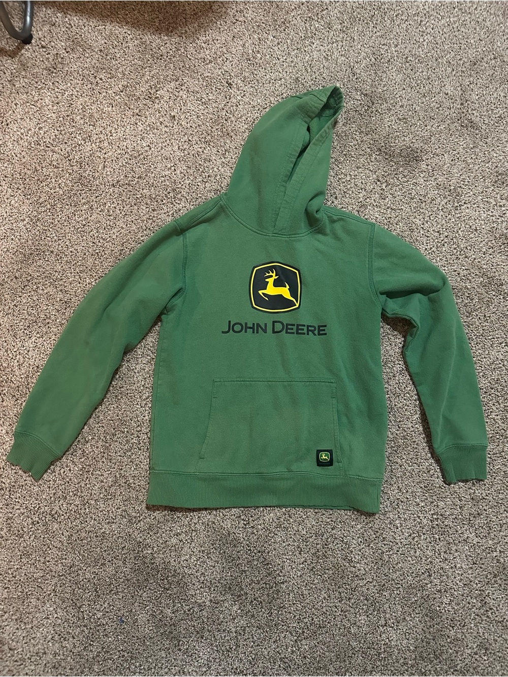 John Deere Green Hoodie with Yellow Logo
